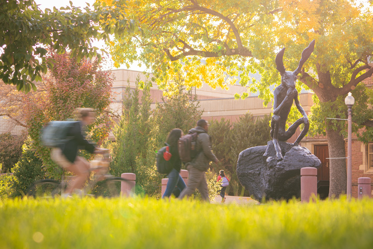 Students on campus